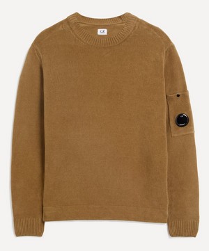 C.P. Company - Chenille Cotton Crew Neck Knit Jumper image number 0