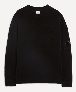 C.P. Company - Chenille Cotton Crew Neck Knit Jumper image number 0