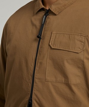 C.P. Company - Gabardine Zipped Shirt image number 4
