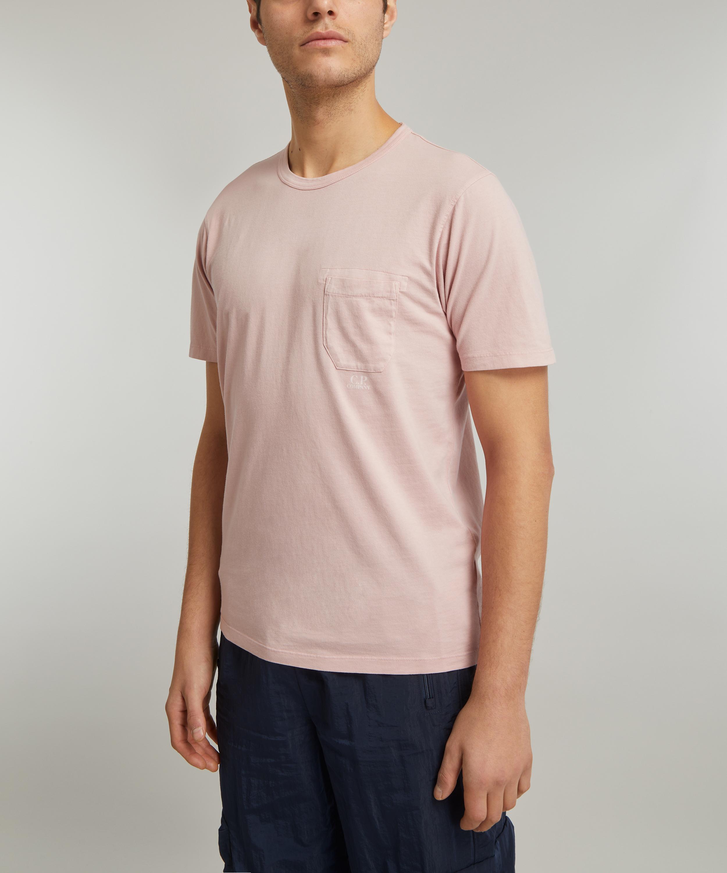 Pink cp company t hot sale shirt