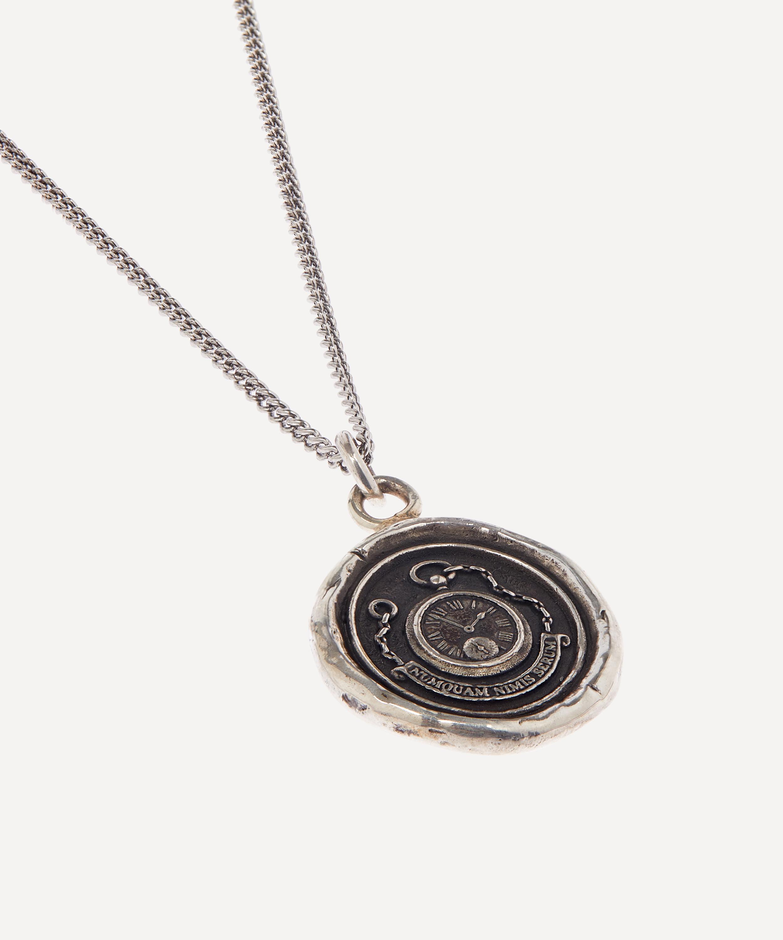 Pyrrha - Sterling Silver Never too Late Pendant Necklace image number 2