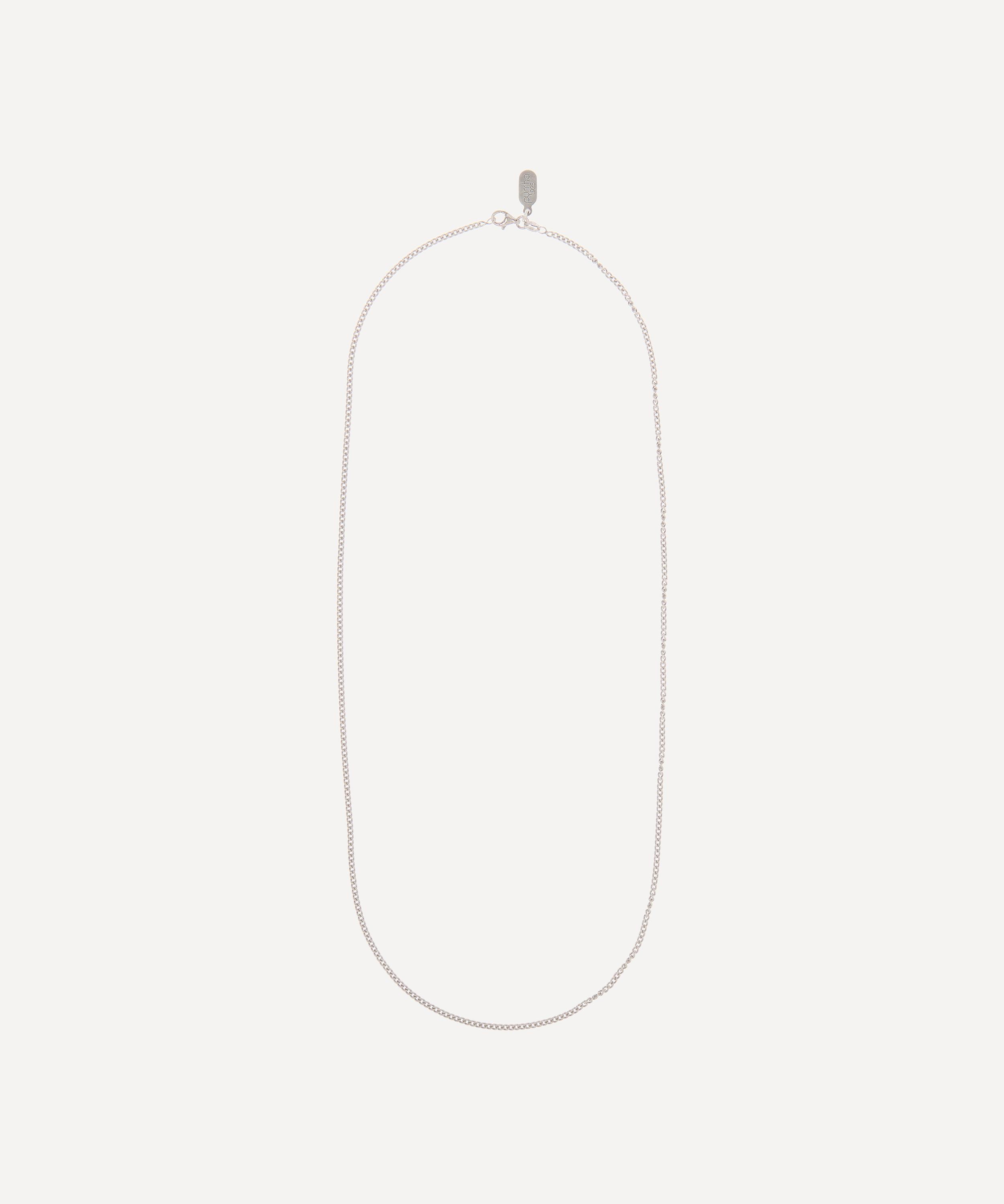 Pyrrha - Sterling Silver Medium Curb Chain Necklace image number 