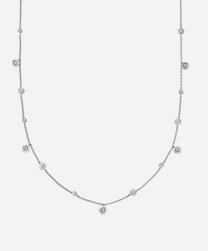 Astley Clarke - Sterling Silver Polaris North Star White Sapphire Station Necklace image number 0