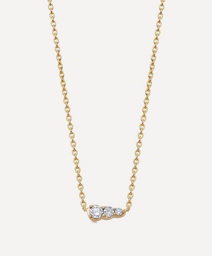 Astley Clarke - 14ct Gold Mini Interstellar Diamond Pendant Necklace image number 0
