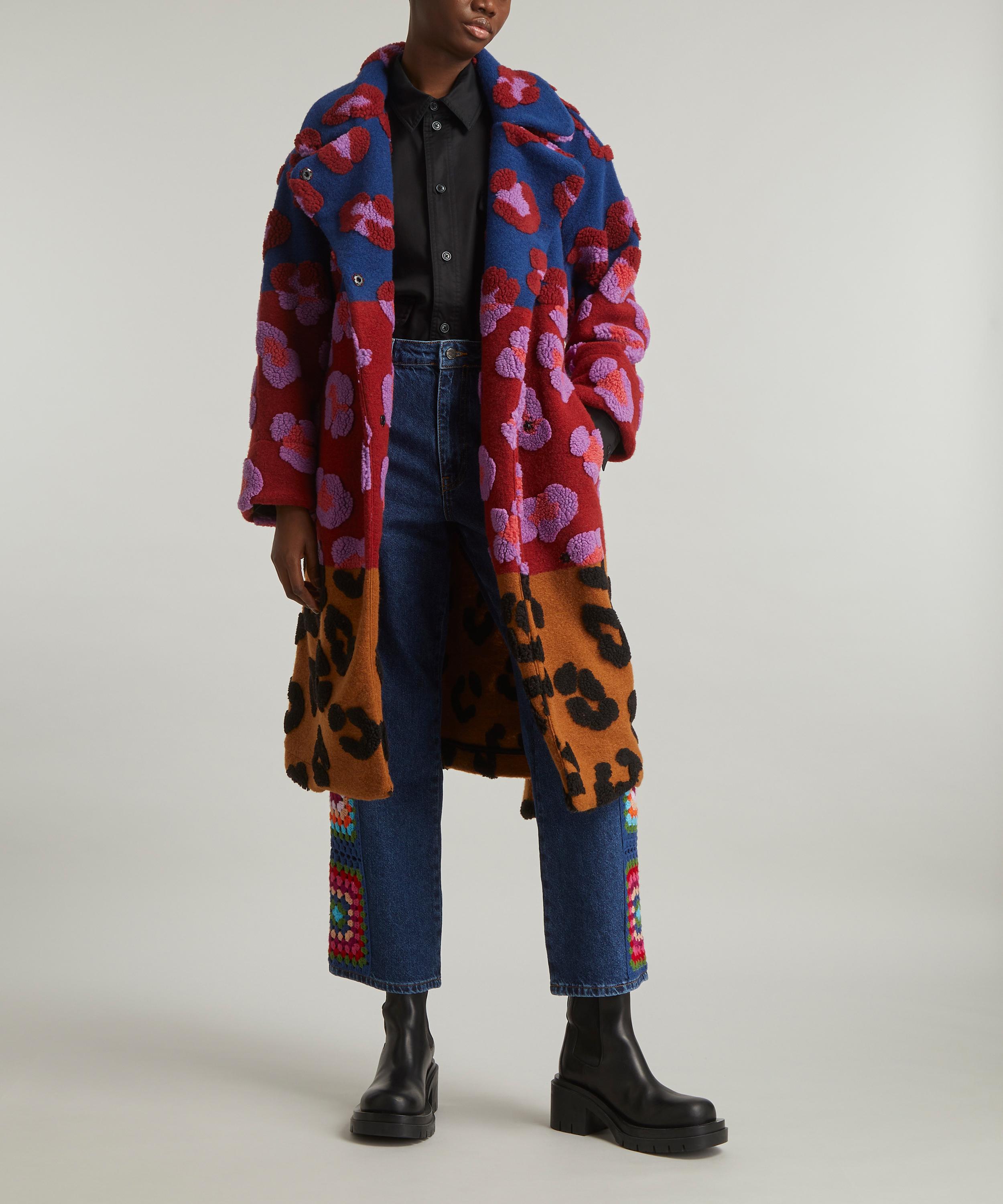 FARM Rio - Mixed Leopards Fleece Coat image number 1