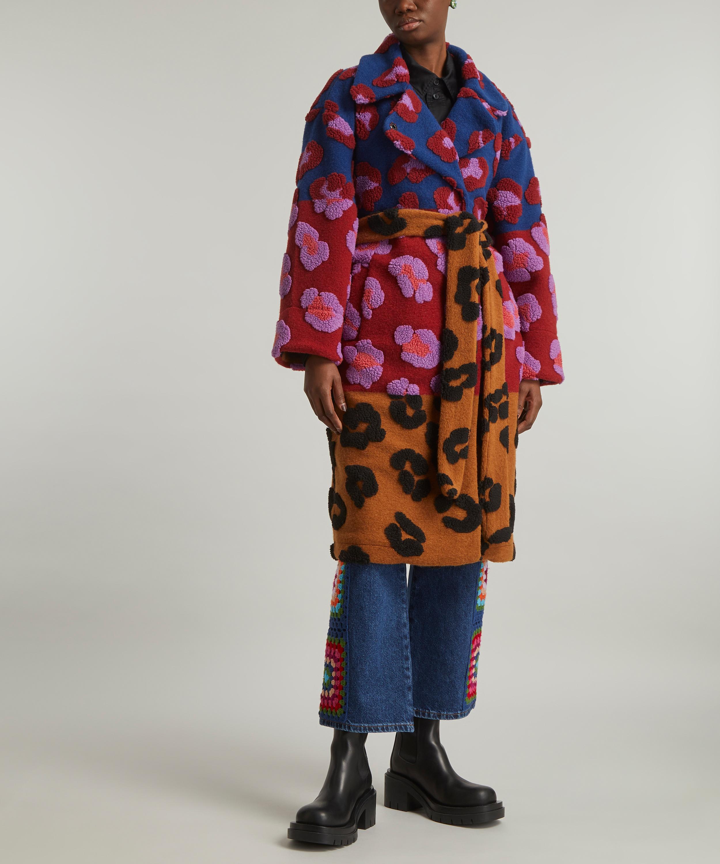 FARM Rio - Mixed Leopards Fleece Coat image number 2