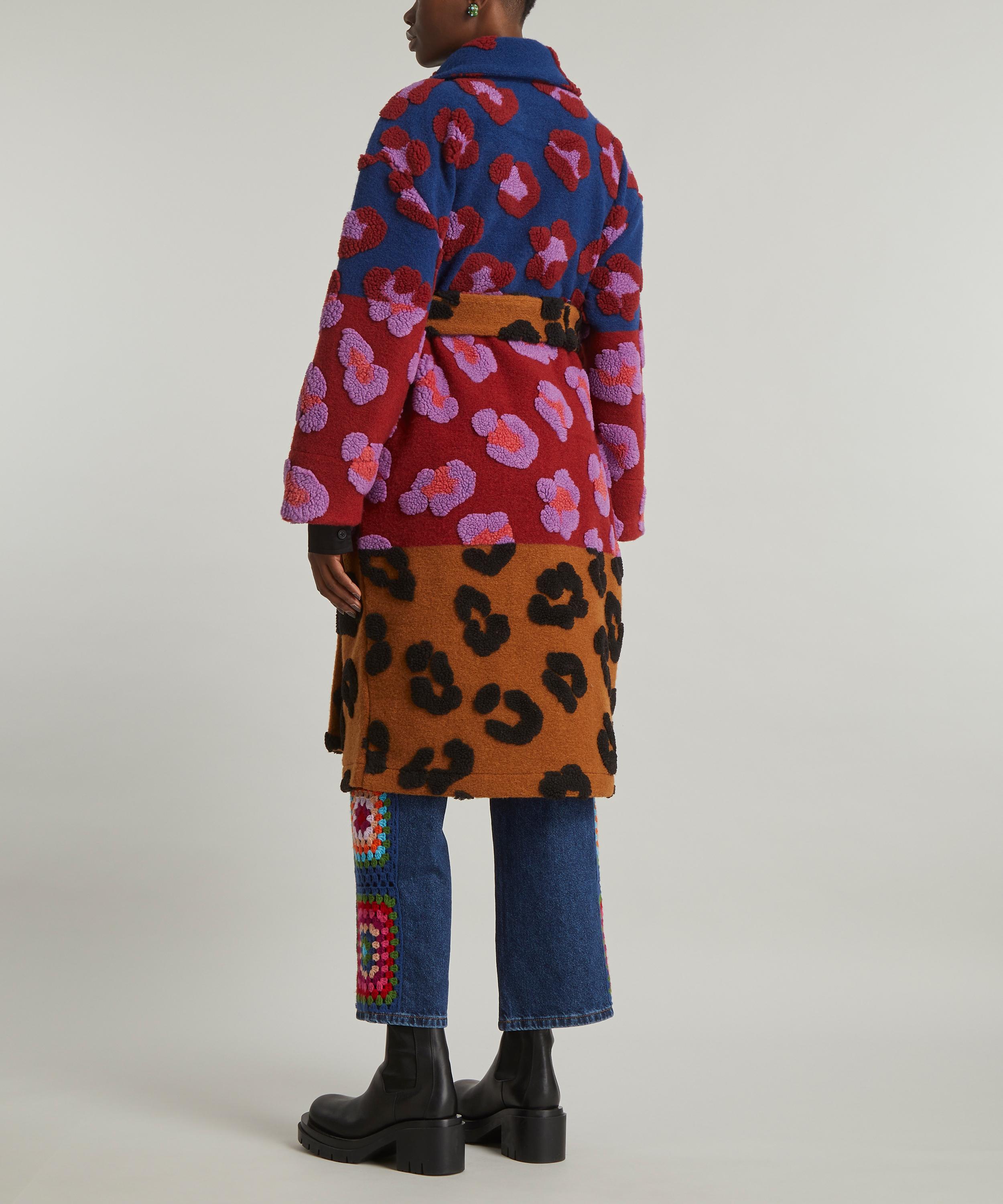 FARM Rio - Mixed Leopards Fleece Coat image number 3