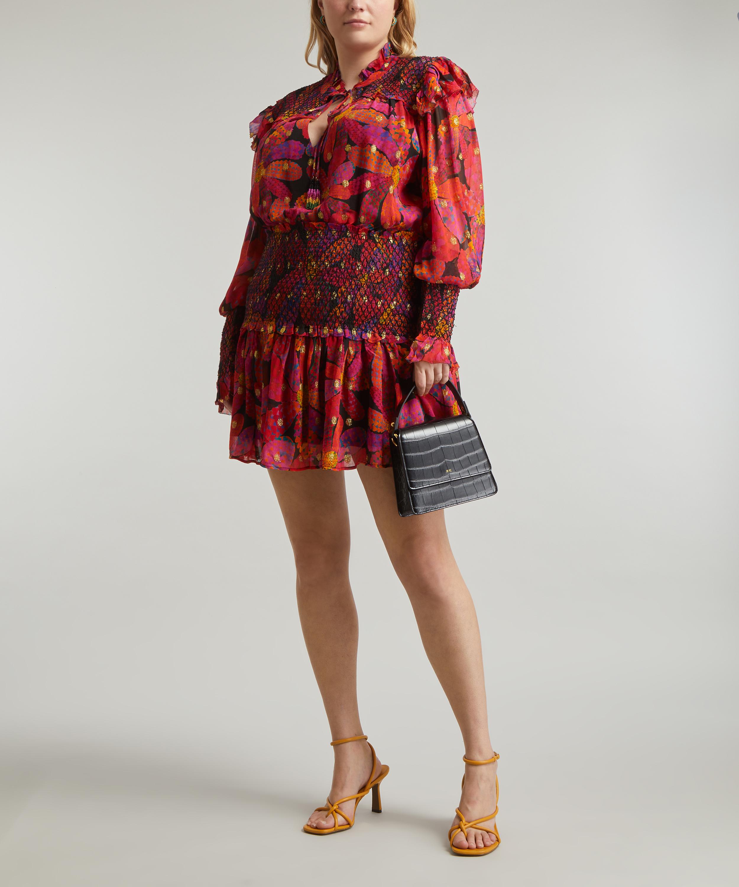 FARM Rio - Black Heart Daisy Mini-Dress image number 1