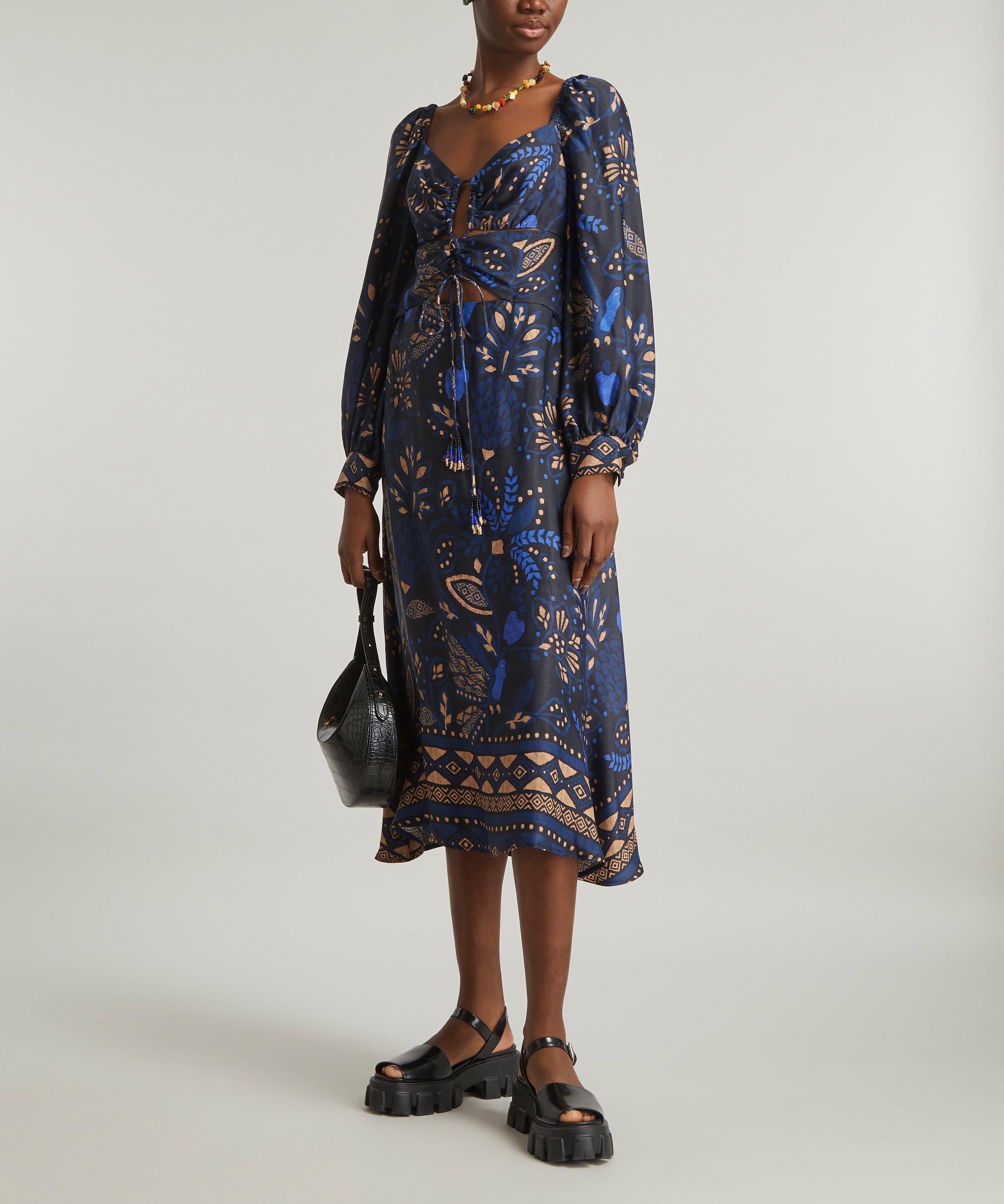 FARM Rio - Macaw Forest Midi Dress image number 1