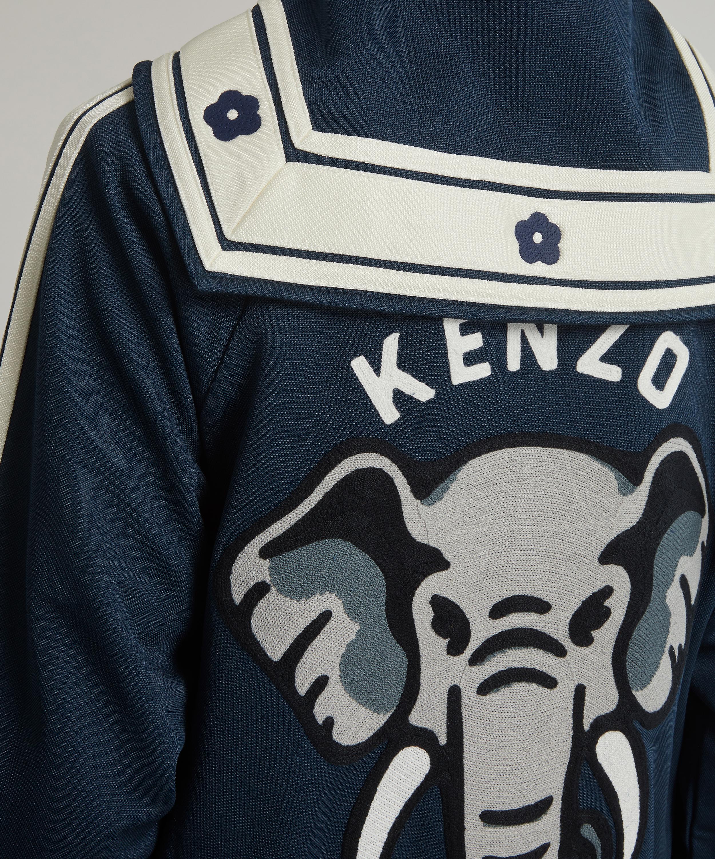 elephant-print varsity jacket, Kenzo