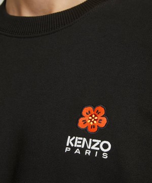 Kenzo - Boke Flower Logo-Embroidered Knitted Jumper image number 4