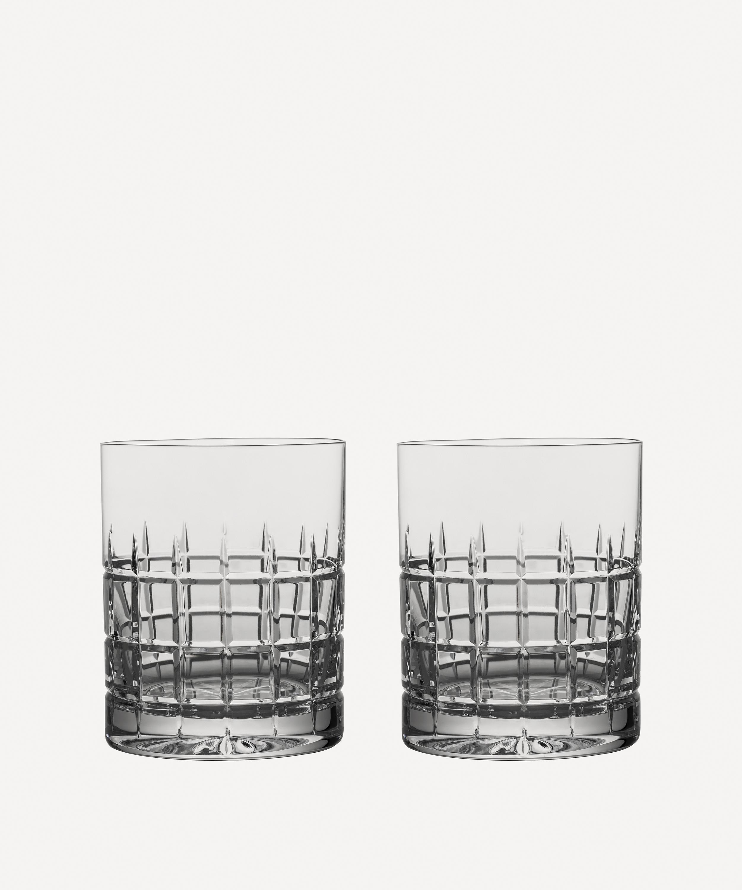 Hadeland Glassverk Kube Highball Glasses Set of 2