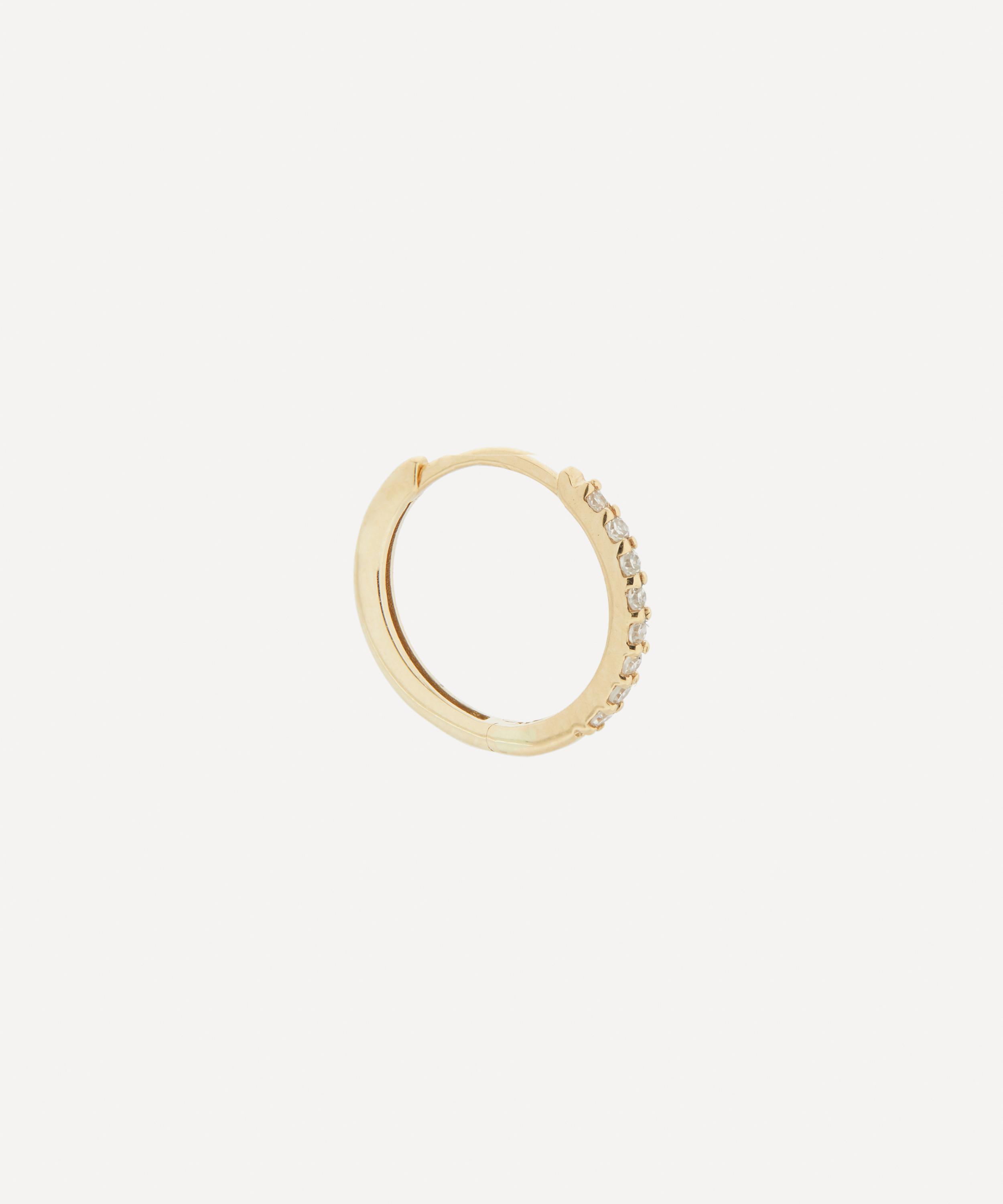 Maria Black - 14ct Gold Lamarr 10 Huggie Hoop Earring image number 0