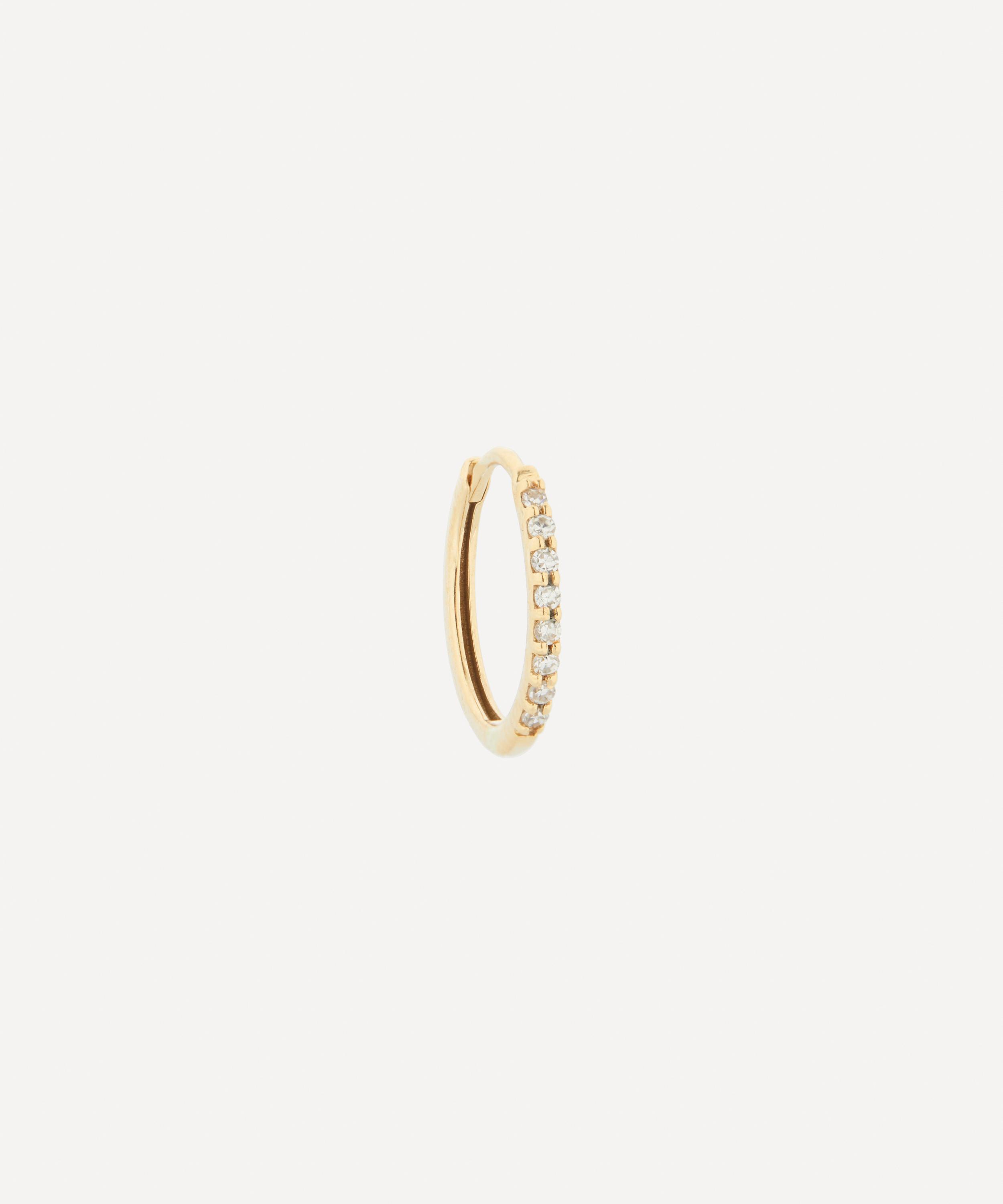 Maria Black - 14ct Gold Lamarr 10 Huggie Hoop Earring image number 1