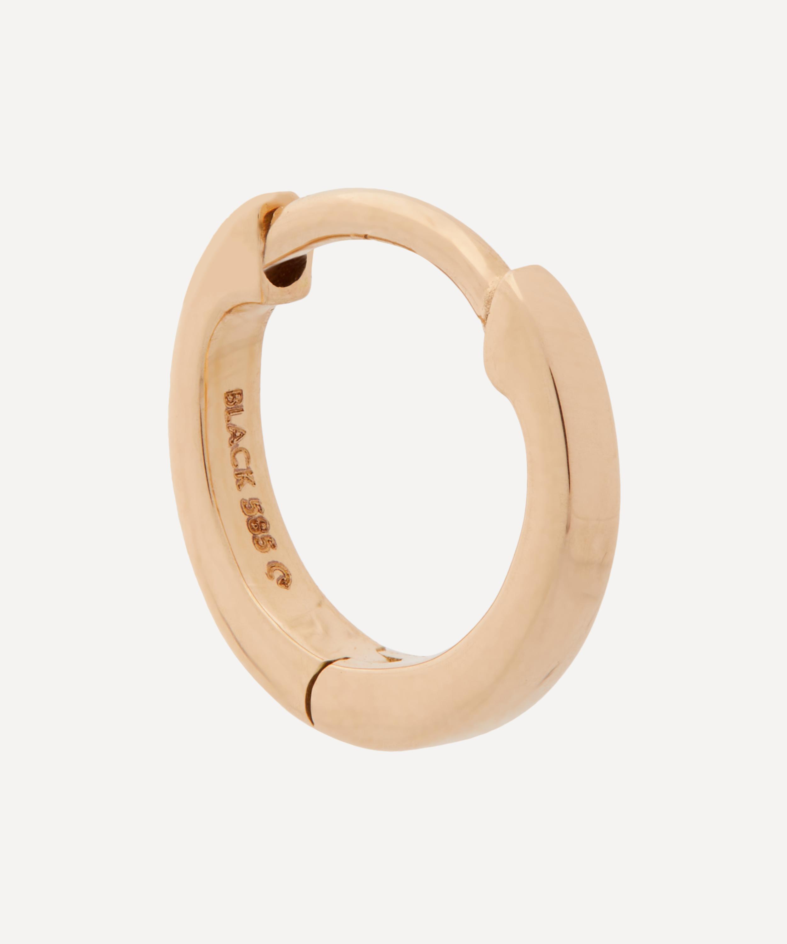 Maria Black - 14ct Gold Nude 7 Huggie Hoop Earring image number 0