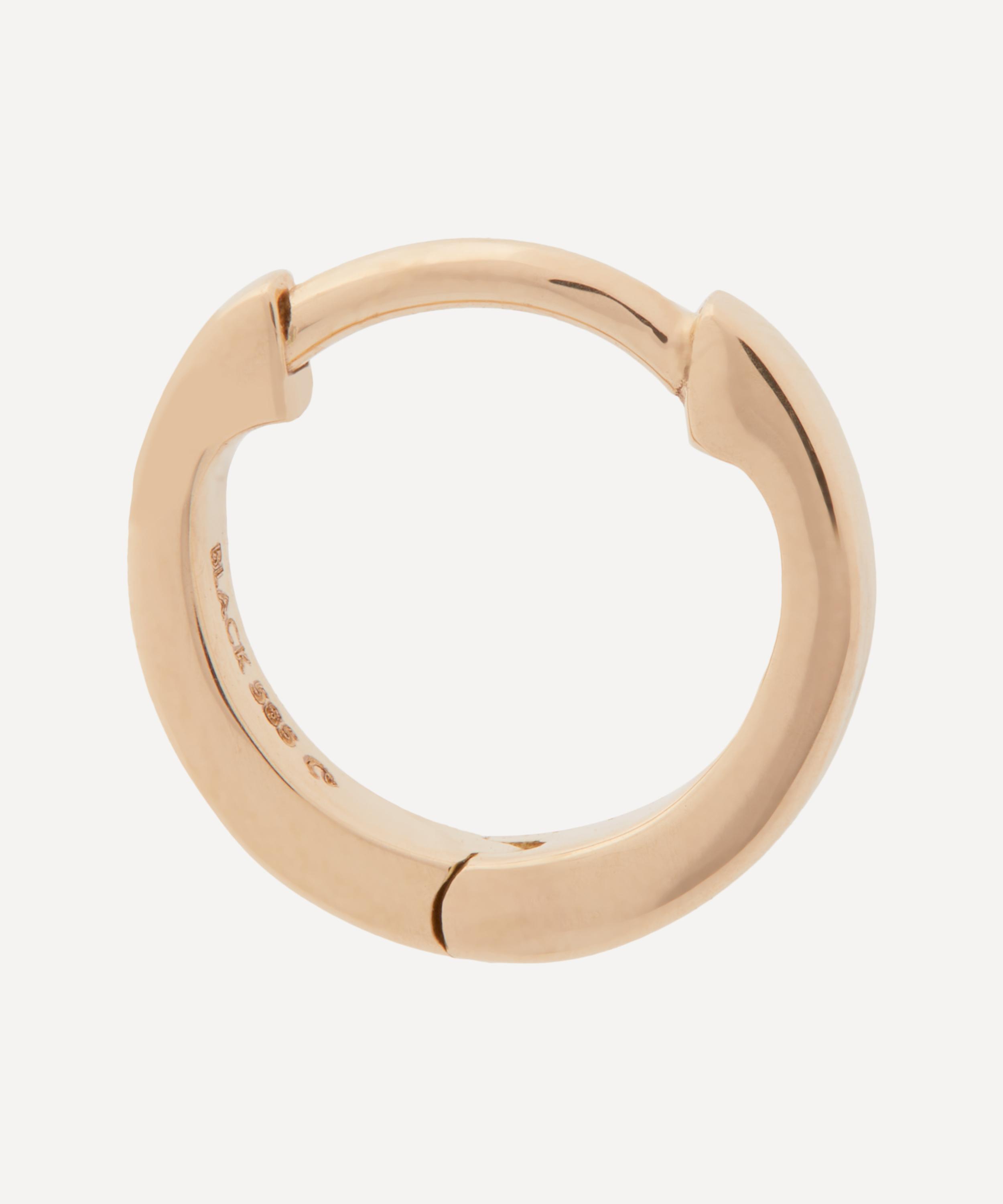 Maria Black - 14ct Gold Nude 7 Huggie Hoop Earring image number 1