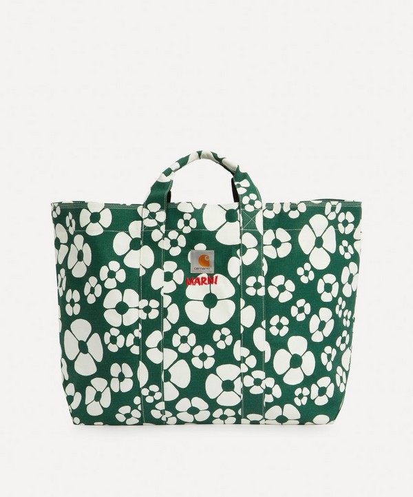 MARNI X CARHARTT WIP - Floral Shopper Bag image number null