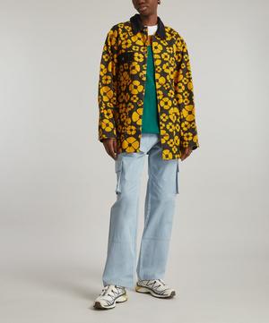 MARNI X CARHARTT WIP - Yellow Oversized Floral Jacket image number 1