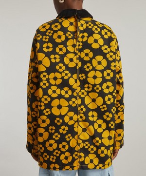 MARNI X CARHARTT WIP - Yellow Oversized Floral Jacket image number 4