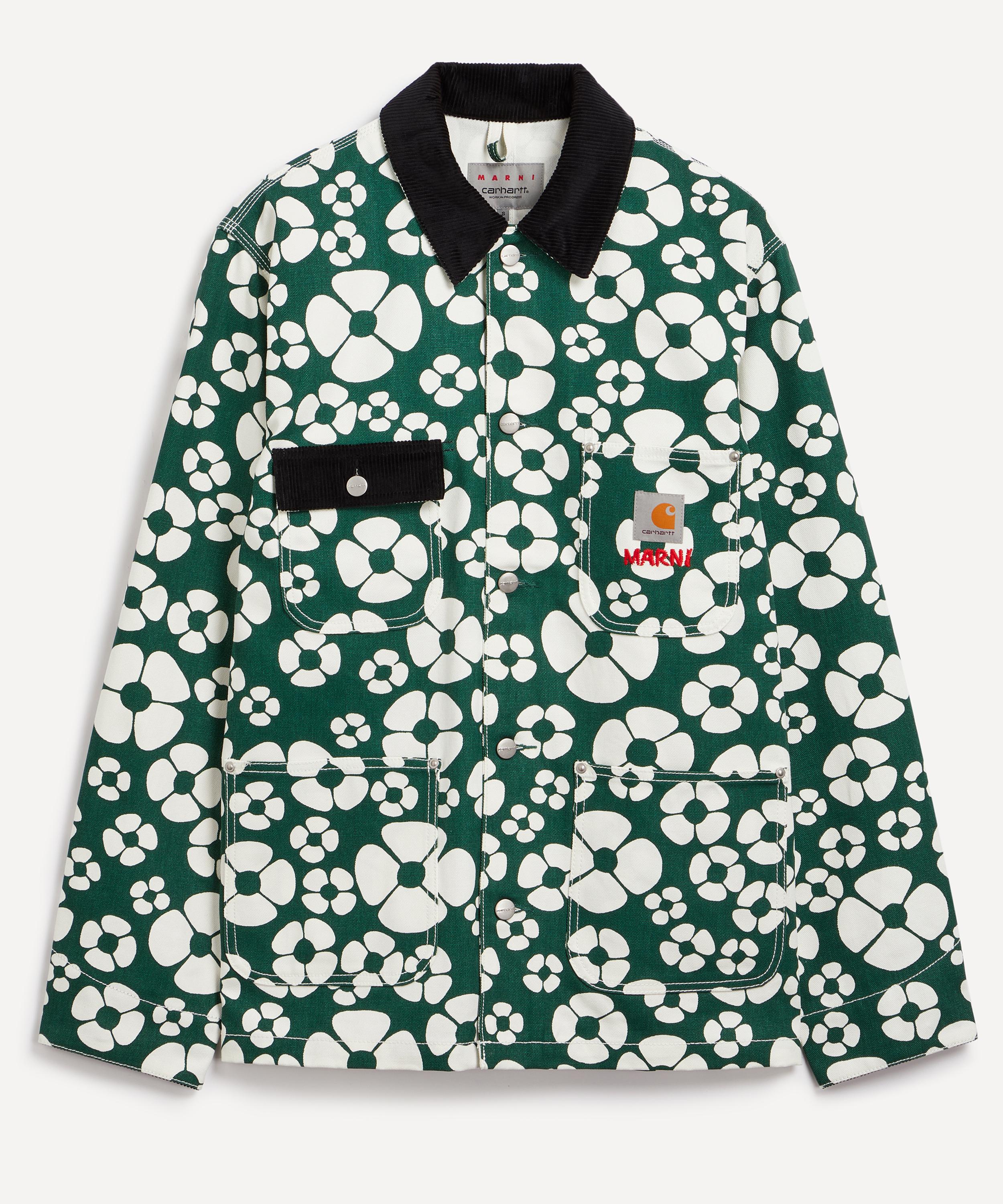 MARNI X CARHARTT WIP Green Oversized Floral Jacket