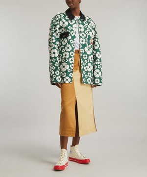 MARNI X CARHARTT WIP - Green Oversized Floral Jacket image number 1