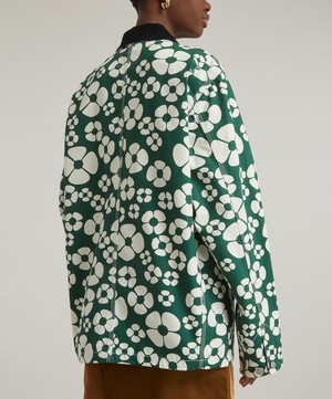 MARNI X CARHARTT WIP - Green Oversized Floral Jacket image number 3