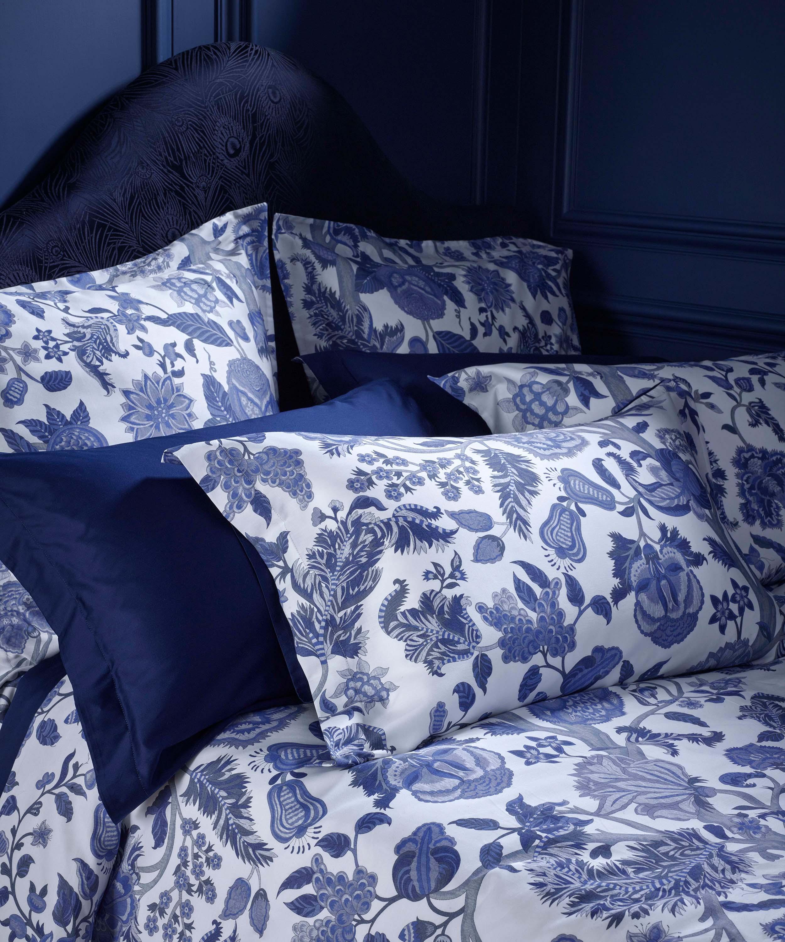 Liberty - Palampore Trail Lapis Cotton Sateen Double Duvet Cover Set image number 1