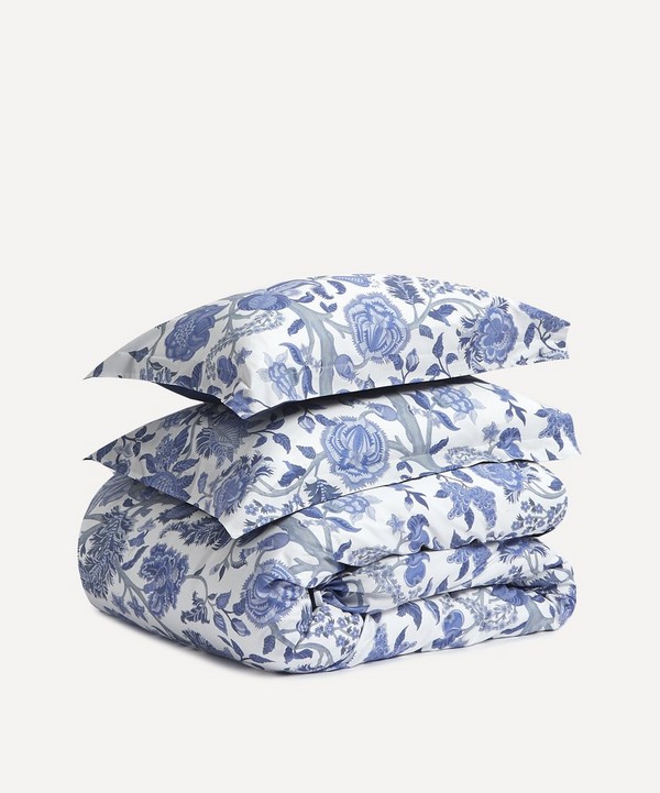 Liberty - Palampore Trail Lapis Cotton Sateen King Duvet Cover Set image number null