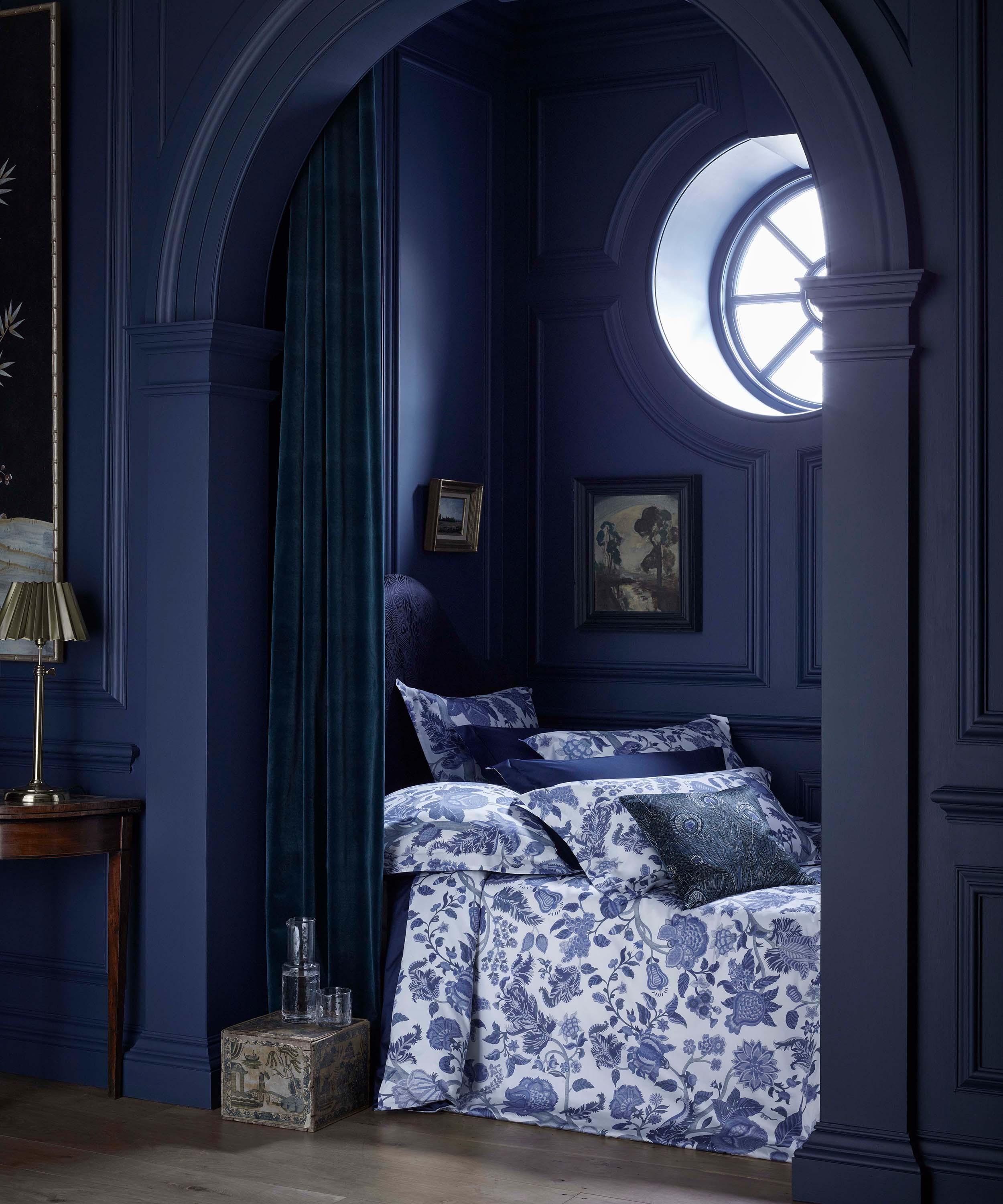 Liberty - Palampore Trail Lapis Cotton Sateen King Duvet Cover Set image number 4