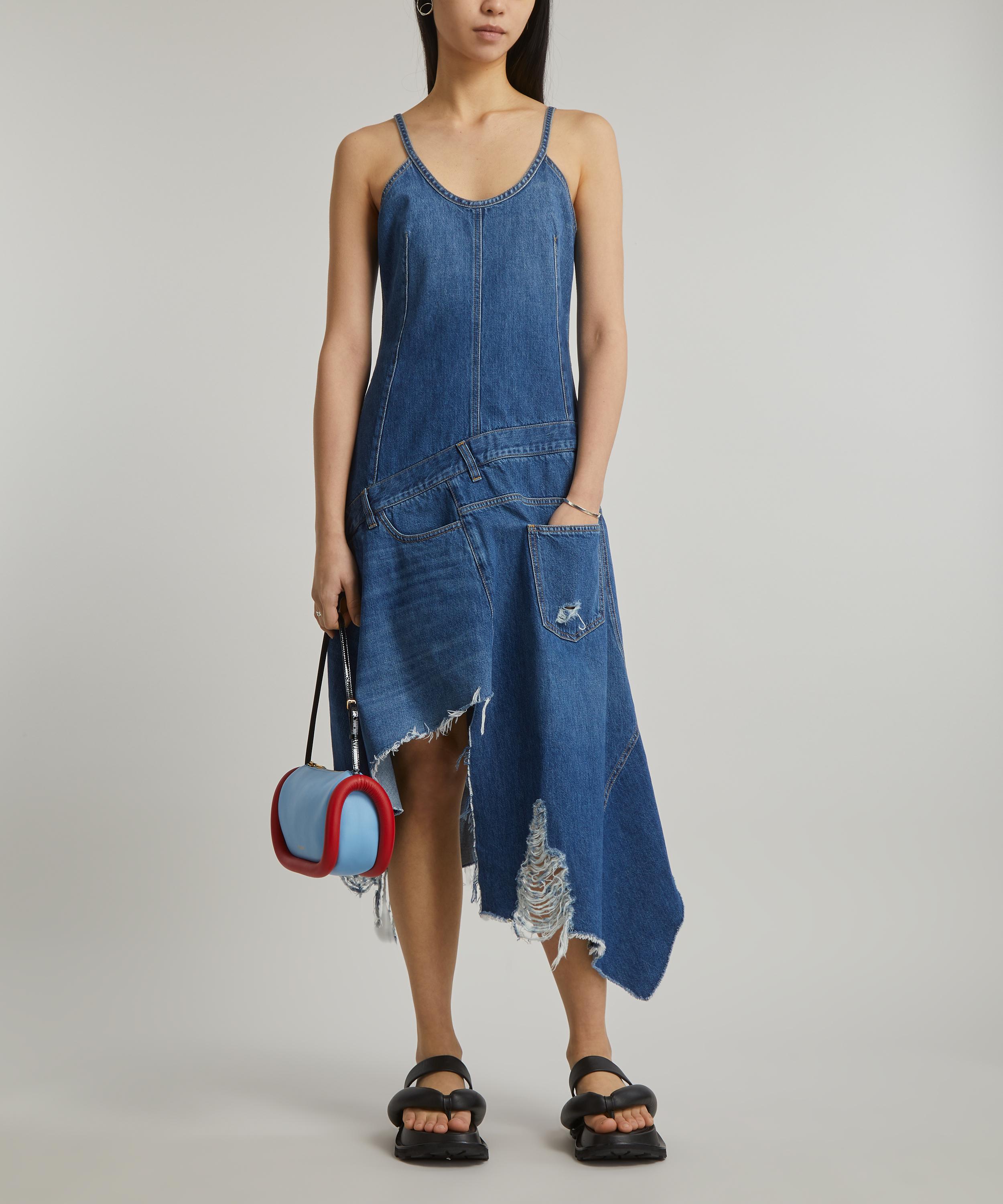 Distressed jeans dress hotsell