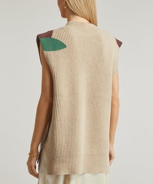 JW Anderson - Knitted Apple V-Neck Vest image number 3