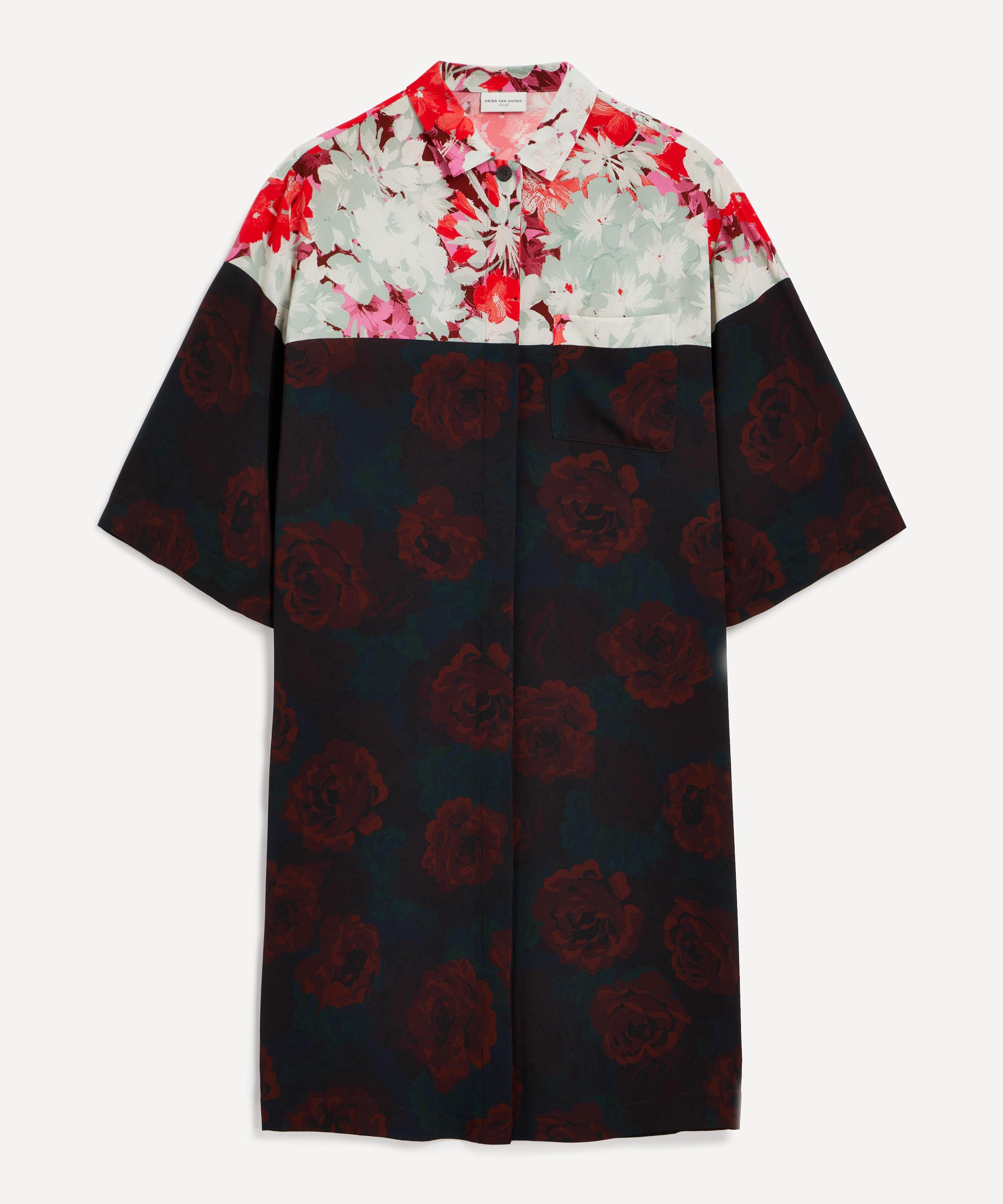 Dries Van Noten - Oversized Floral Shirtdress image number 0