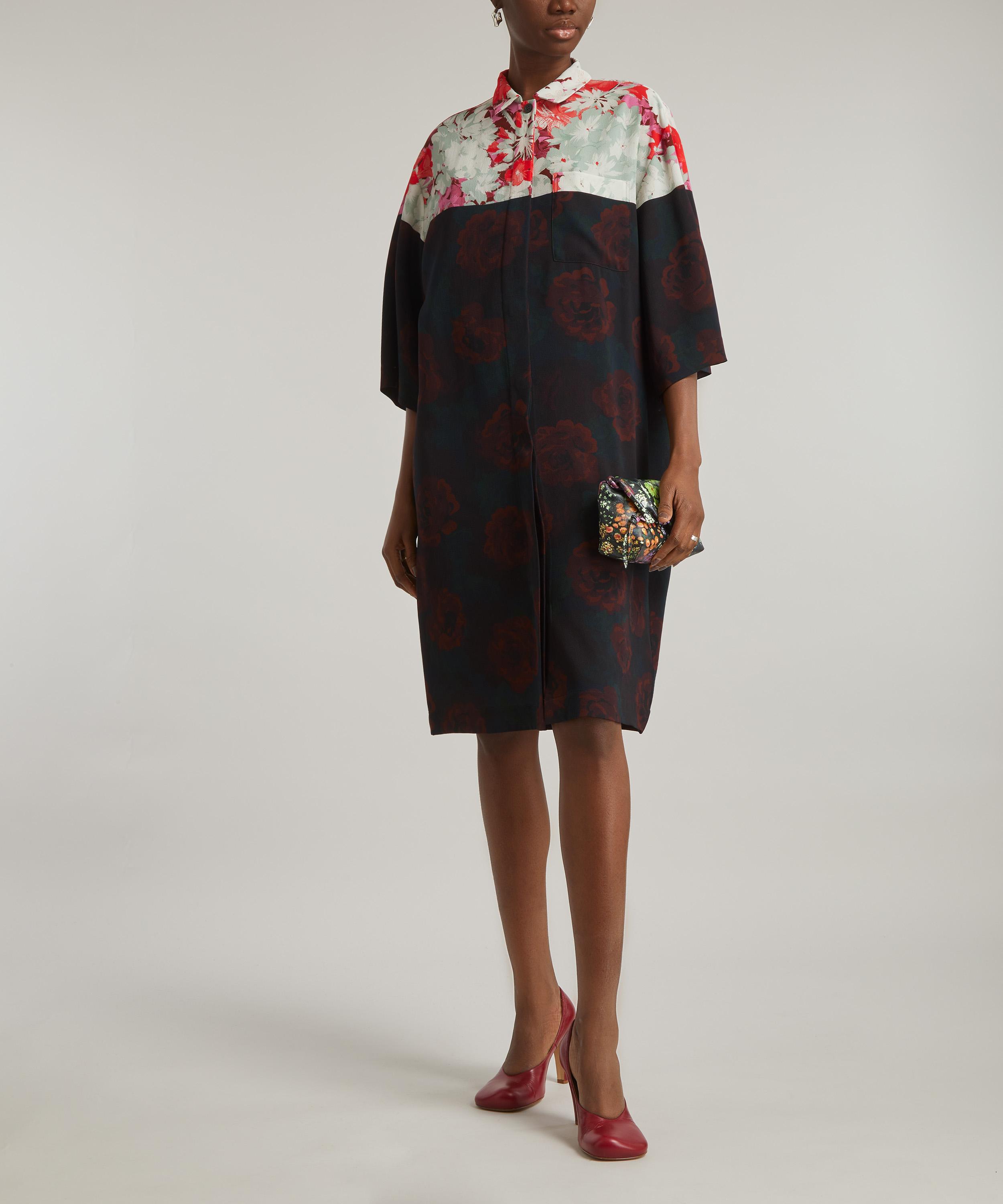 Dries Van Noten - Oversized Floral Shirtdress image number 1