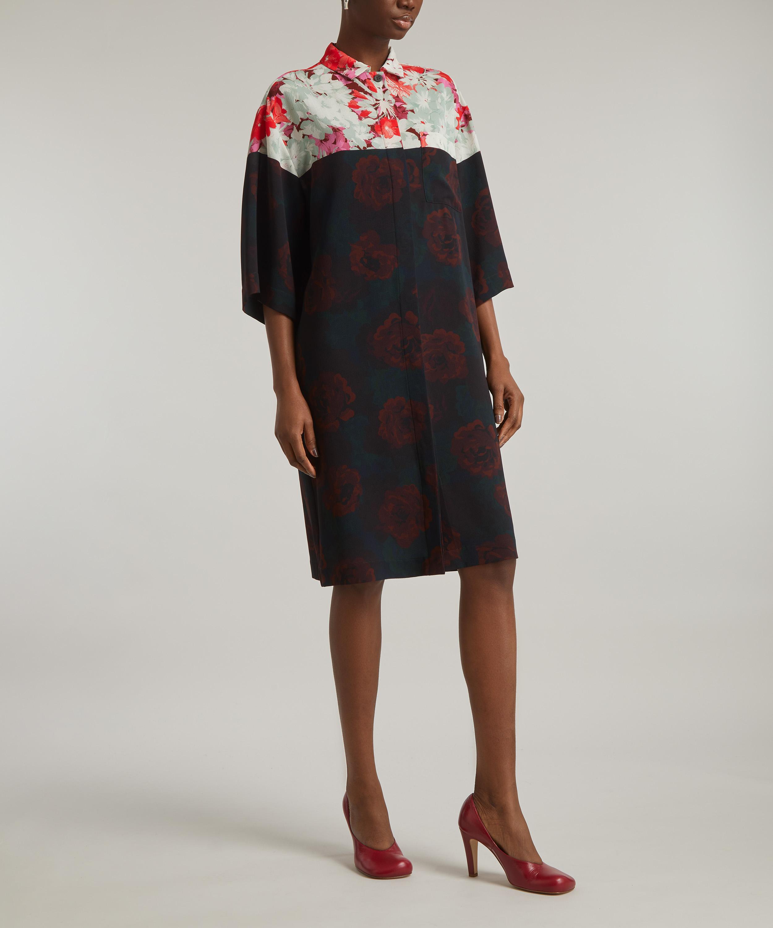 Dries Van Noten - Oversized Floral Shirtdress image number 2