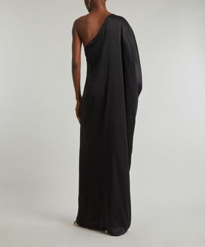 BEARE PARK - One-Shoulder Silk Gown image number 3