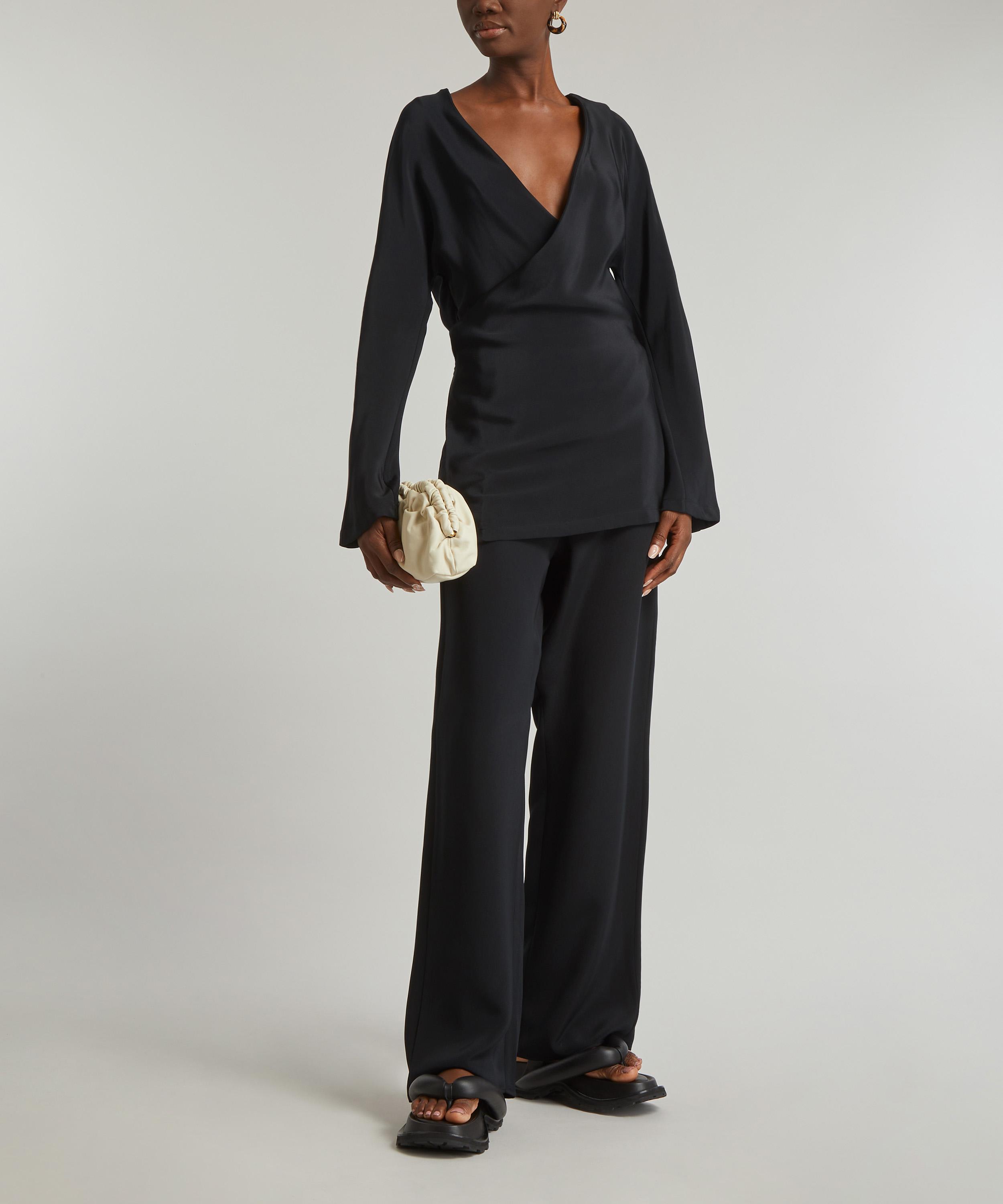 BEARE PARK - Silk Wrap Top image number 1