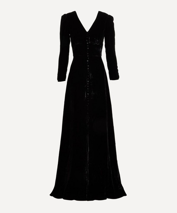 Saloni - Margot Long Black Dress image number null