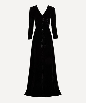 Saloni - Margot Long Black Dress image number 0