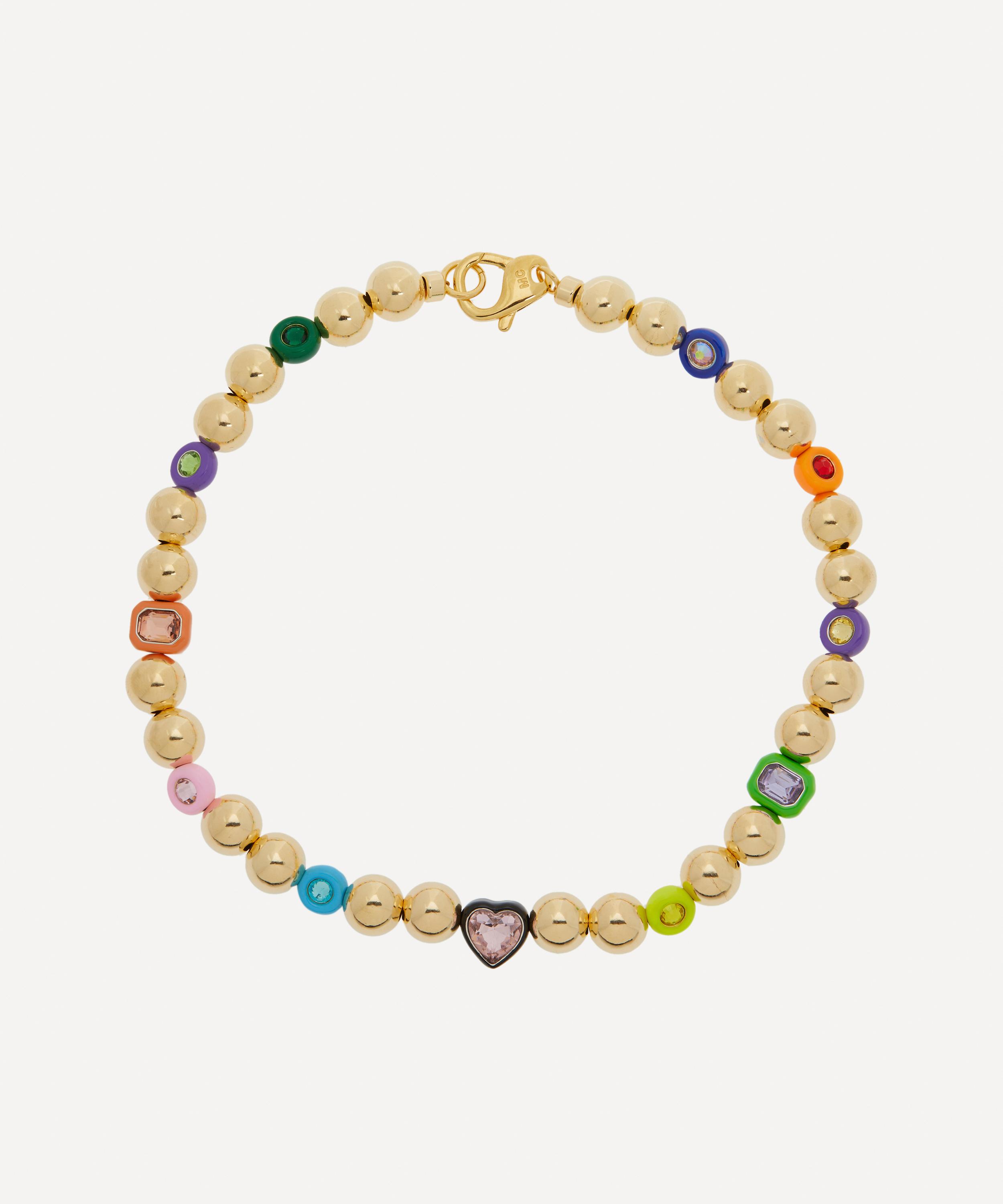 Martha Calvo - 14ct Gold-Plated Elton Bead Necklace image number 0