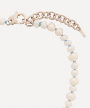 Martha Calvo - Silver Empire Triple Bead and Pearl Necklace image number 2