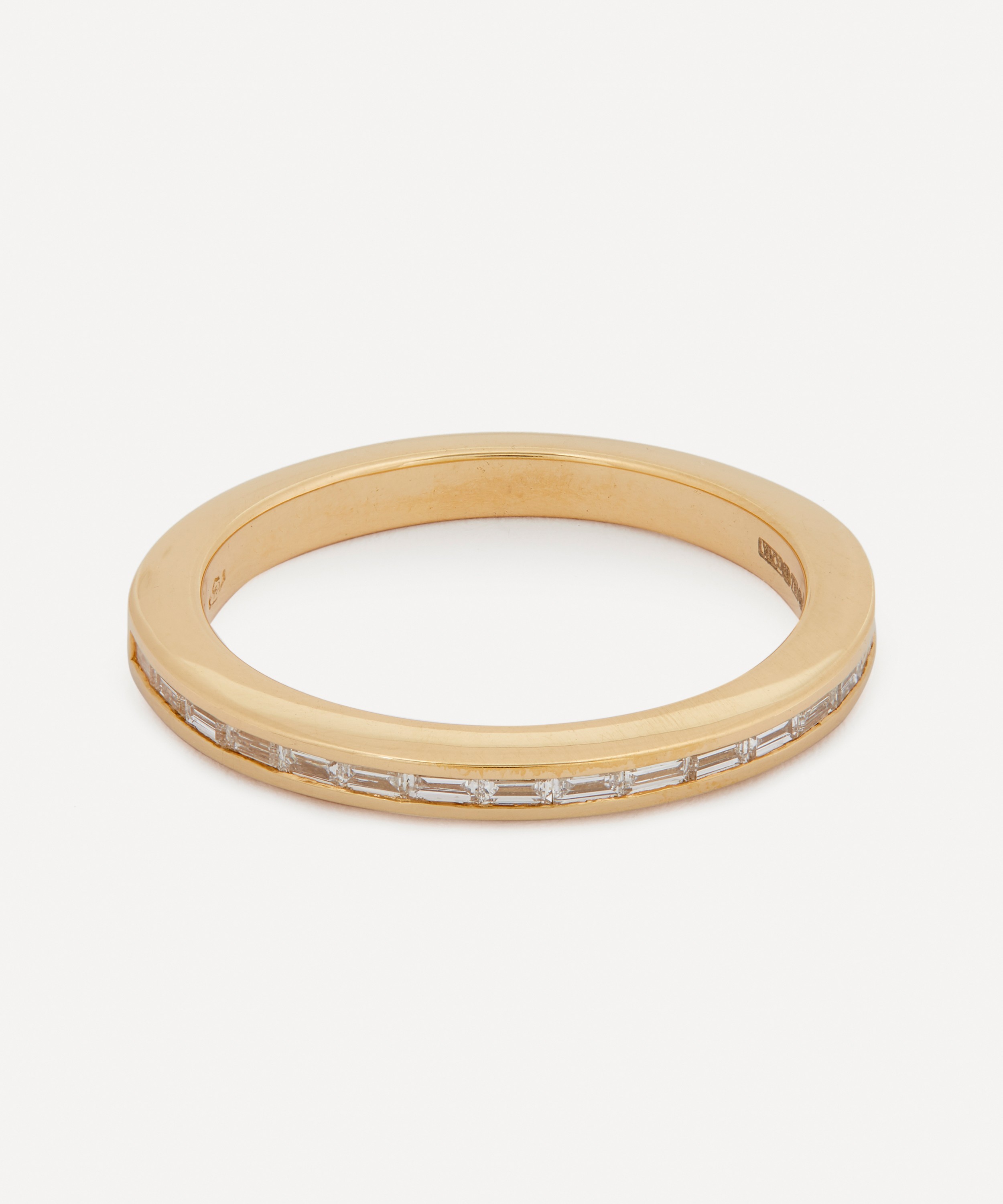 Artemer - 18ct Gold Art Deco Diamond Wedding Band Ring image number 0