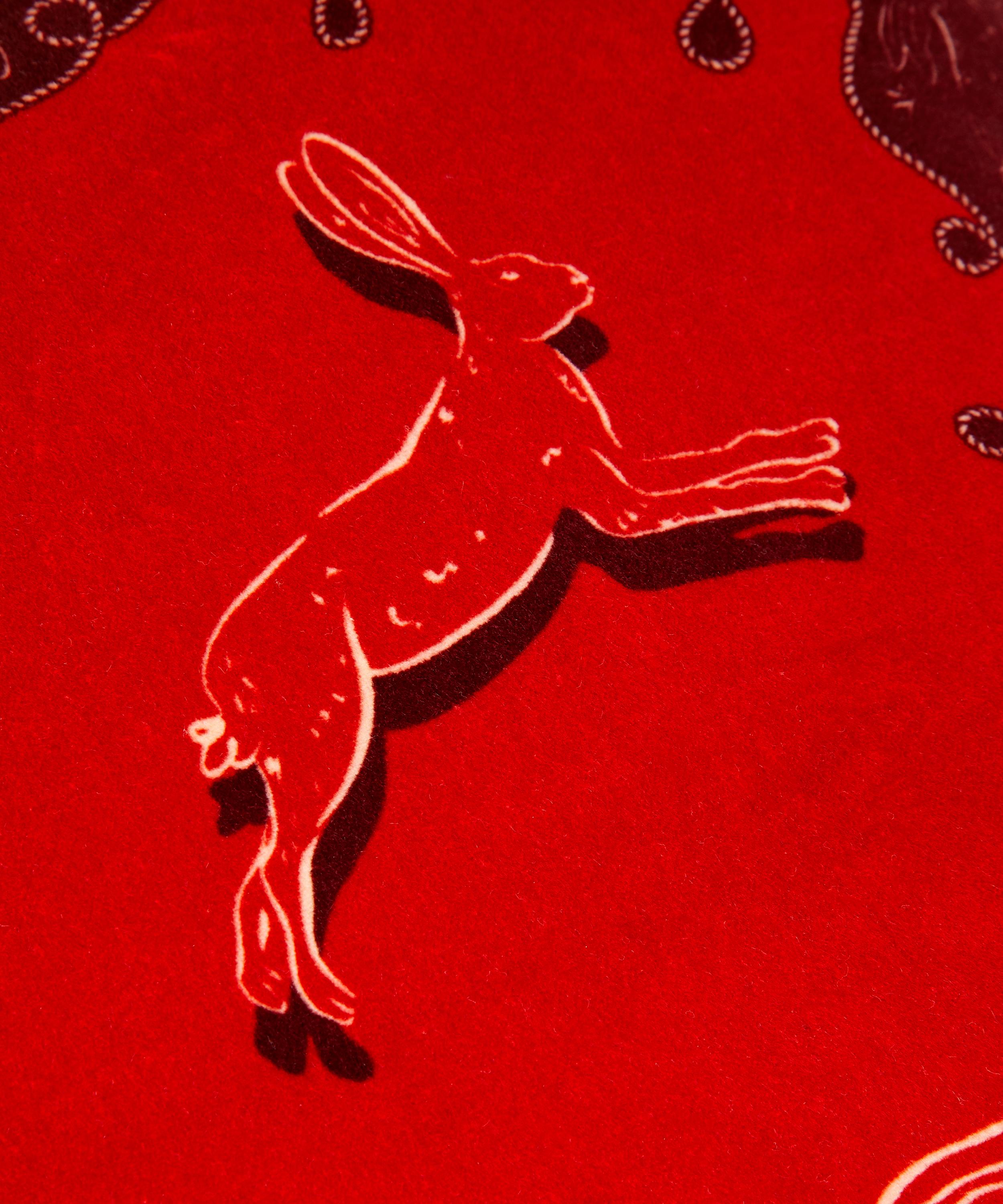 Liberty - Year of the Rabbit Square Velvet Cushion image number 2