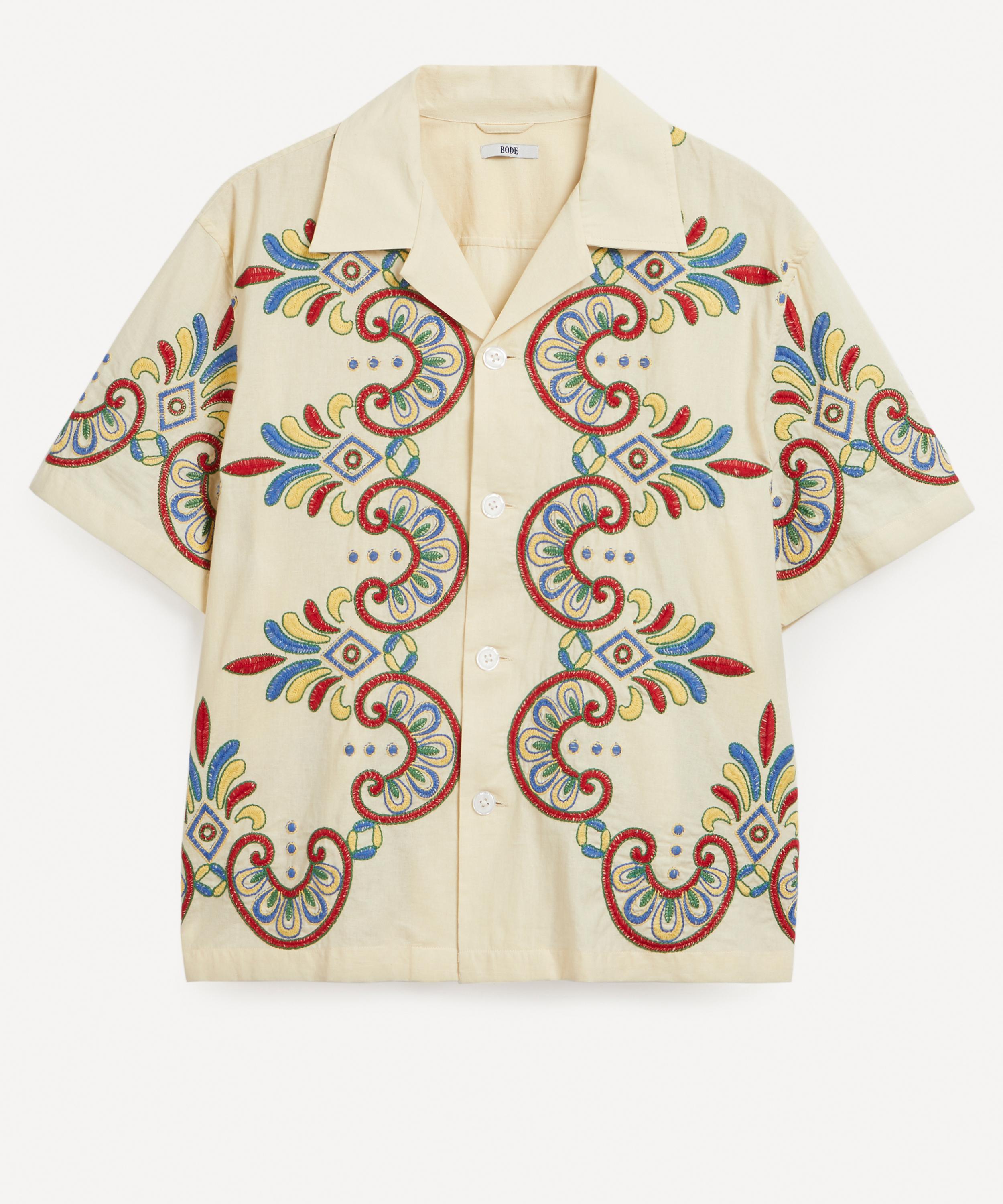 Bode Embroidered Carnival Short-Sleeve Shirt | Liberty