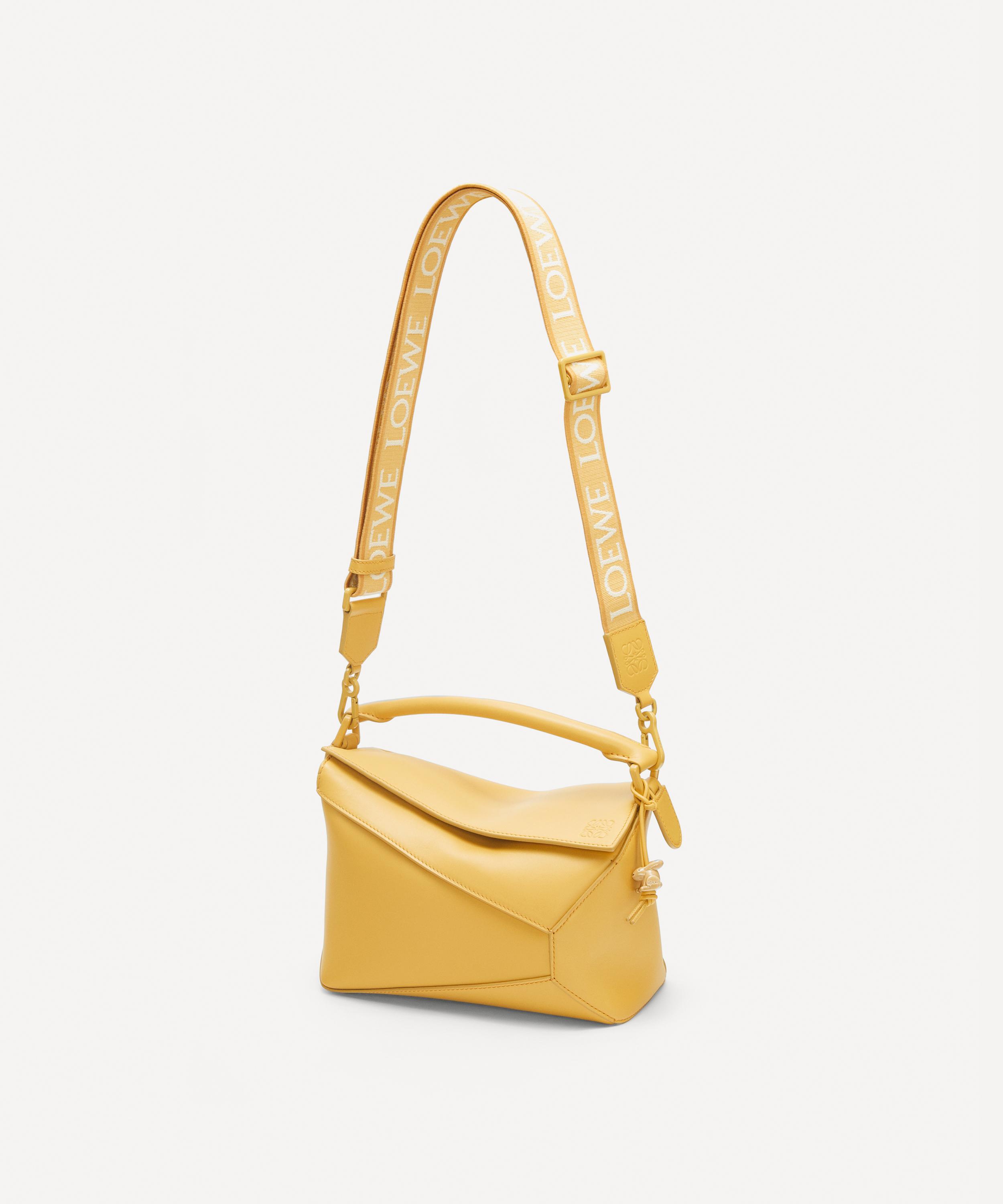 Shop LOEWE Mini Puzzle Edge Leather Shoulder Bag