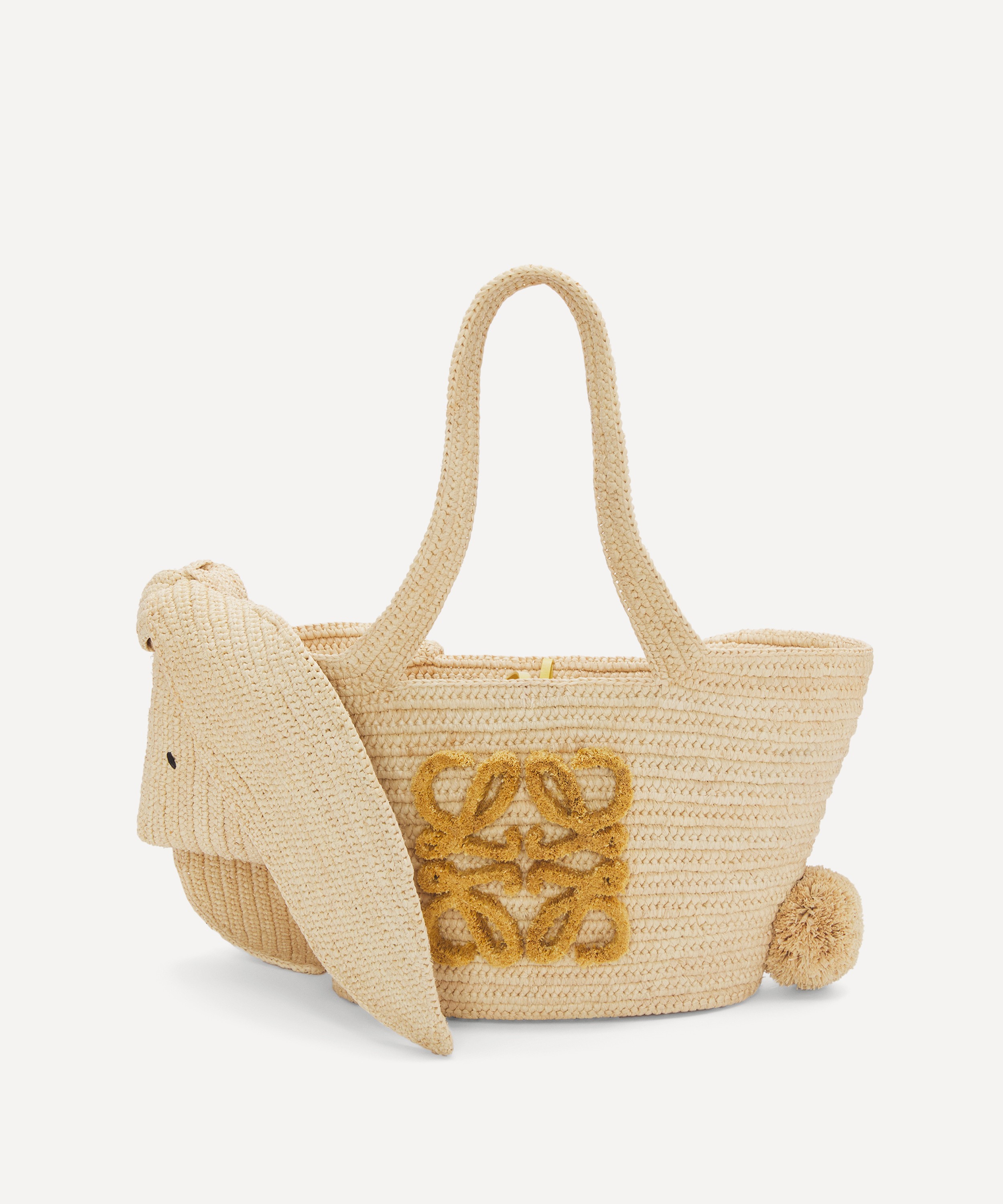 Loewe Small Basket Bag, White