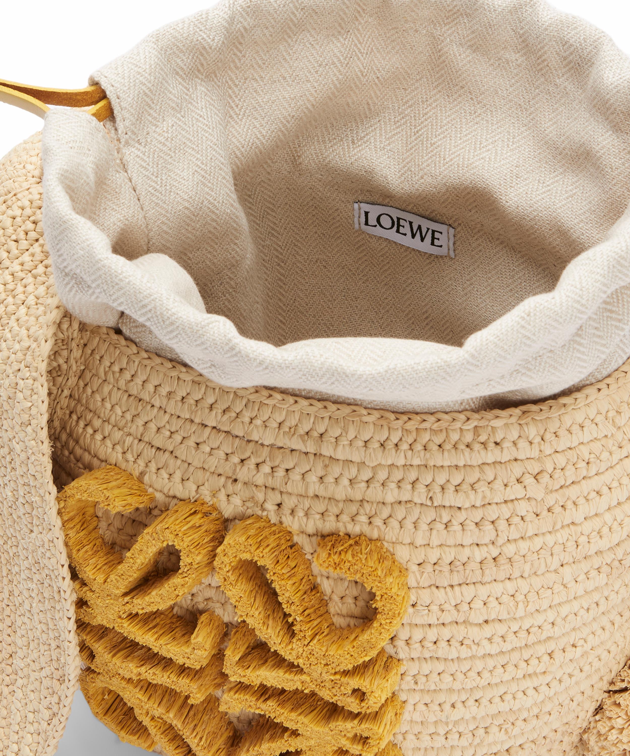 LOEWE Small Raffia Bunny Basket Bag