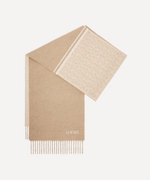 Loewe - Skinny Anagram Wool-Blend Scarf image number 1