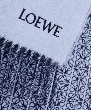Loewe - Skinny Anagram Wool-Blend Scarf image number 4