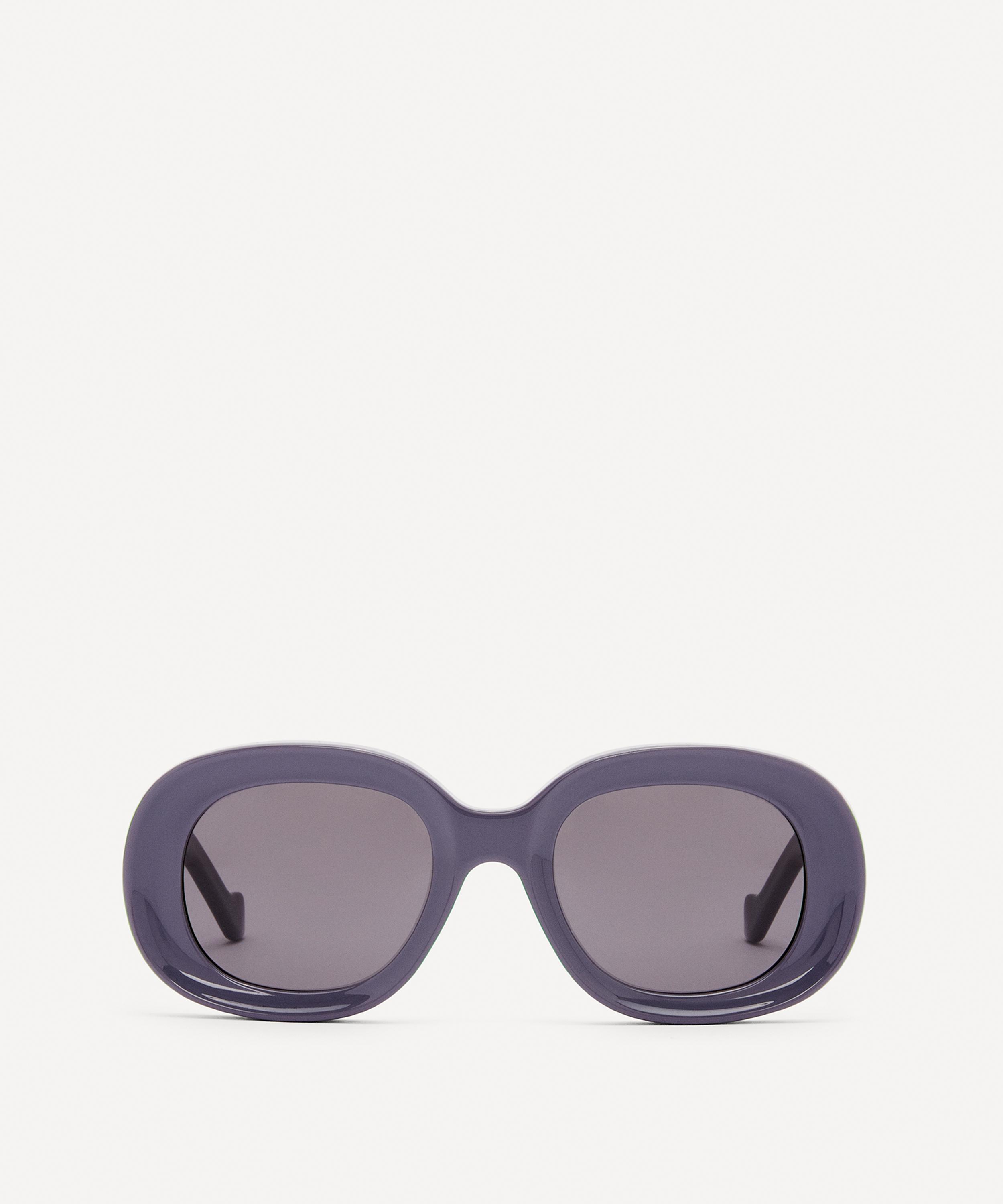 サングラス LOEWE LIGHT GREY ACETATE SUNGLASSES Aviator Slim sunglasses Black - LOEWE
