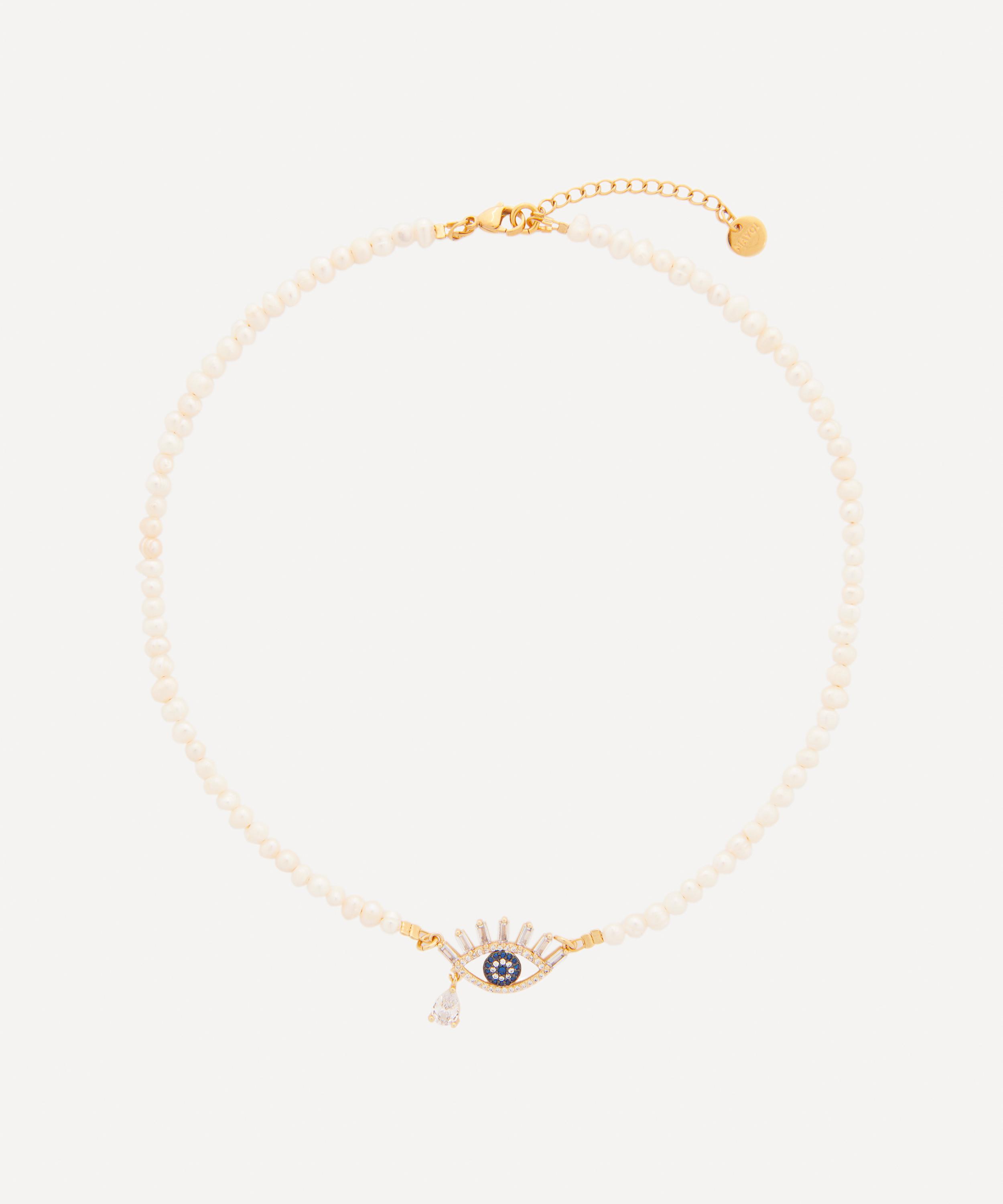 Mayol - 24ct Gold-Plated Eyes Without A Face Pendant Necklace image number 0